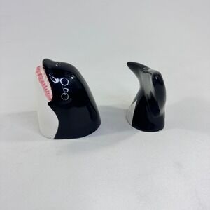 A Gift Corp Shark Salt and Pepper Shakers Ceramic Nautical Decor 2 Piece Set